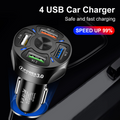 4-Port USB Car Charger with QC3.0 Fast Charging – 7A Output